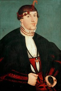 Porträt eines Gentlemans (1539) von Lucas the Elder Cranach