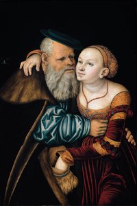 Das ungleiche Paar von Lucas the Elder Cranach
