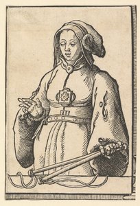 Agrippina-Sibylle, aus der Serie der Sibyllen, ca. 1530 von Lucas van Leyden