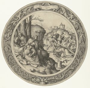 Die Kreuztragung, De Ronde Passie (Serientitel) von Lucas van Leyden