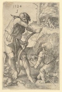 Lamech und Kain von Lucas van Leyden