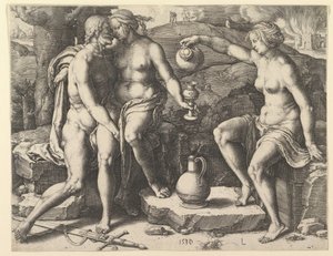 Lot und seine Töchter, 1530
