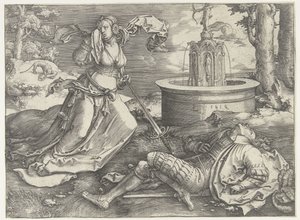 Pyramus und Thisbe von Lucas van Leyden