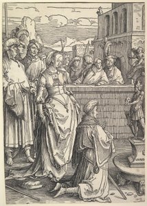 Salomo betet ein Idol an, ca. 1514 von Lucas van Leyden