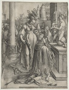 Salomos Götzendienst von Lucas van Leyden