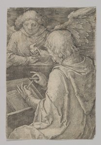 St. Matthäus, aus der Serie Die vier Evangelisten von Lucas van Leyden
