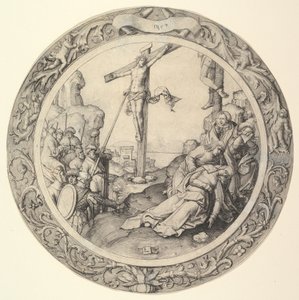 Die Kreuzigung, aus der Kreisförmigen Passion, 1509 von Lucas van Leyden