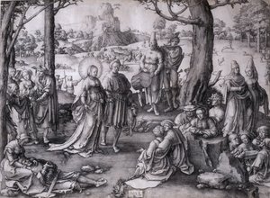 Der Tanz der Heiligen Maria Magdalena von Lucas van Leyden