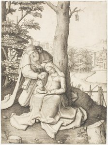 Die Heilige Familie von Lucas van Leyden