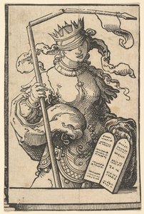 Das Alte Testament oder Synagoge, aus der Serie der Sibyllen von Lucas van Leyden