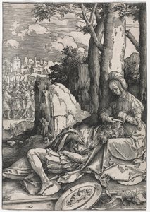Die Macht der Frauen: Samson und Delilah (um 1512) von Lucas van Leyden