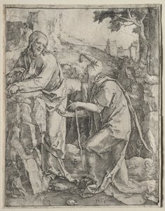 Die Versuchung Christi von Lucas van Leyden