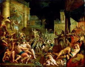 Midas Fest zu Ehren von Bacchus und Silenus, ca. 16. Jahrhundert