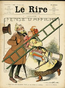 Illustration für das Cover von Le Rire, 22/01/10: Feminismus (Gravur) von Lucien Metivet