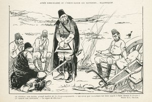 Illustration in Le Rire, 09/11/12 - nach Kirk-Kilisse oder die unzureichenden Batterien (Gravur)