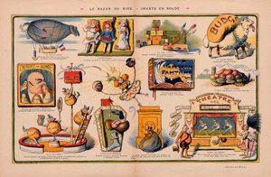 Le Rire, Satirische in Farben von Lucien Metivet