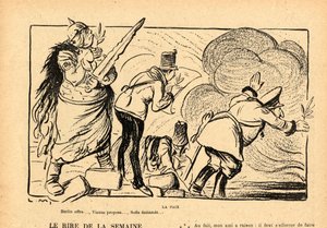 Le Rire rouge, Satirisch in Schwarz-Weiß