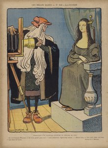 Fotografieren der Mona Lisa, Illustration für Le Rire