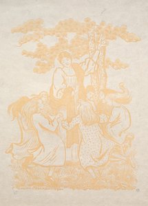 Illustration 25: La Ronde, 1893 von Lucien Pissarro