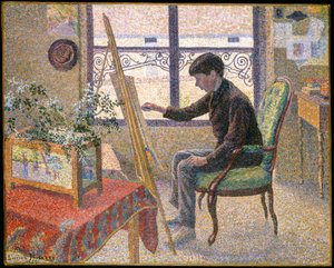 Innenraum des Ateliers von Lucien Pissarro