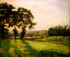 Sonnenuntergang, Finchingfield, Juni von Lucien Pissarro