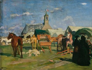 Poststation / Pardon de Notre-Dame de bon voyage (Pointe du Raz), ca. 1913