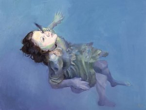 Mädchen schwebend, 2004 von Lucinda Arundell