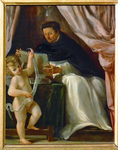Dominikanerheiliger Vinzenz Ferrer und Engel von Lucio massari