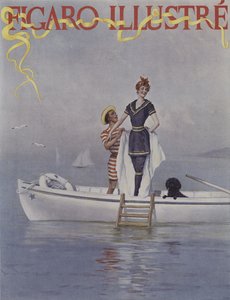 Volles Wasser im Meer. Titelbild von Le Figaro Illustre, August 1894