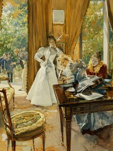 Im Salon, 1897 von Ludek or Ludwig Marold
