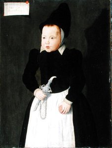 Porträt eines Kindes mit Rinkelbel von Ludger Tom the Younger Ring