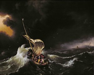Christus im Sturm auf dem See Genezareth