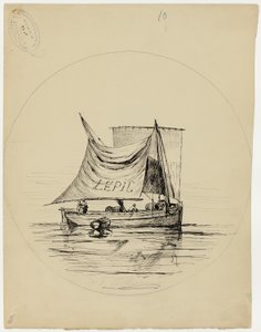 Plattendesign für E. Leveille von Ludovic Napoléon Lepic