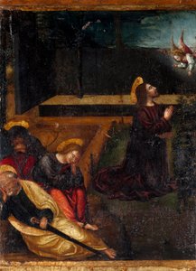 Gebet im Garten Gethsemane. Serie der 15 Geheimnisse des Rosenkranzes