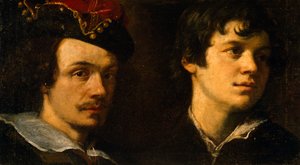 Zwei Köpfe (Ludovico Cardi genannt il Cigoli) von Ludovico Cardi