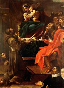 Heilige Familie mit St. Franziskus und Stiftern von Ludovico Carracci
