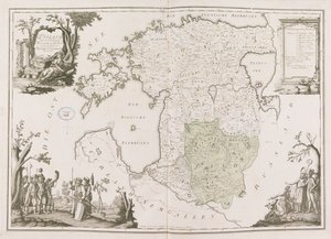 Generalkarte von Estland und Lettland. Atlas de la Livonie, 1798