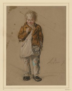 Bettelknabe mit Beutel von Ludwig Buchhorn