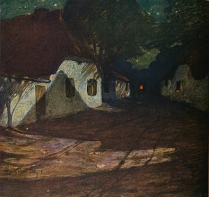 Eine Mondnacht, ca. 1900, 1905 von Ludwig Dettmann