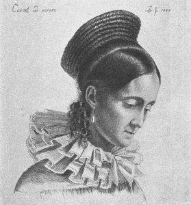 Charlotte Amalie Hassenpflug, 1820 von Ludwig Emil Grimm