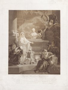 Gedenkblatt für Papst Pius VI von Ludwig Gottlieb Portman