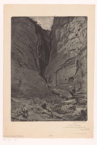 Kastalische Quelle bei Delphi von Ludwig Michalek