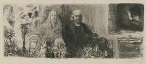 Werke von Rembrandt und Dürer in verschiedenen Drucktechniken