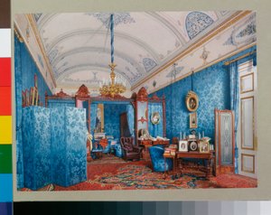 Interieurs des Winterpalastes - Das Ankleidezimmer der Kaiserin Maria Alexandrowna von Luigi Premazzi