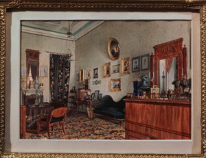 Das Arbeitszimmer von Michail Obreskov von Luigi Premazzi