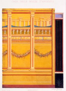 Wanddekorationen aus dem Haus der Silberhochzeit, Pompeji, 1897