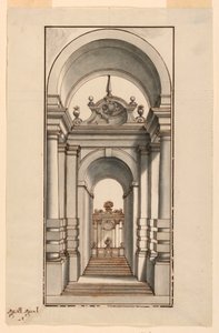 Eingangsbereich mit Treppen von Luigi Biagi