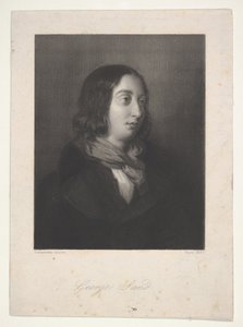 Porträt von George Sand, 1837