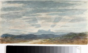 Landschaft, Lichteffekte (Aquarell, vor 1825) von Luigi Garibbo