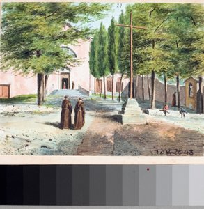 Ansicht der Kapuzinerkirche, Genua von Luigi Garibbo